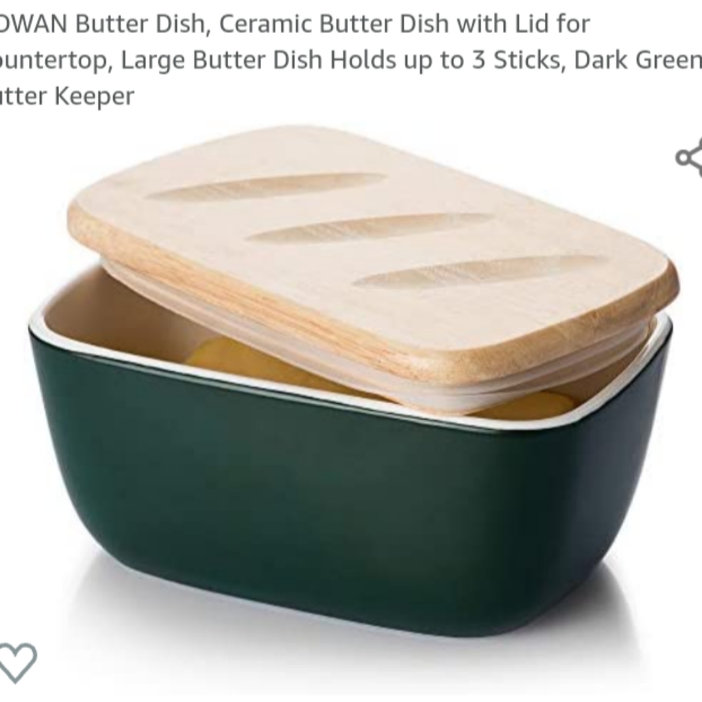 Dowan Butter Dish NEW IN BOX